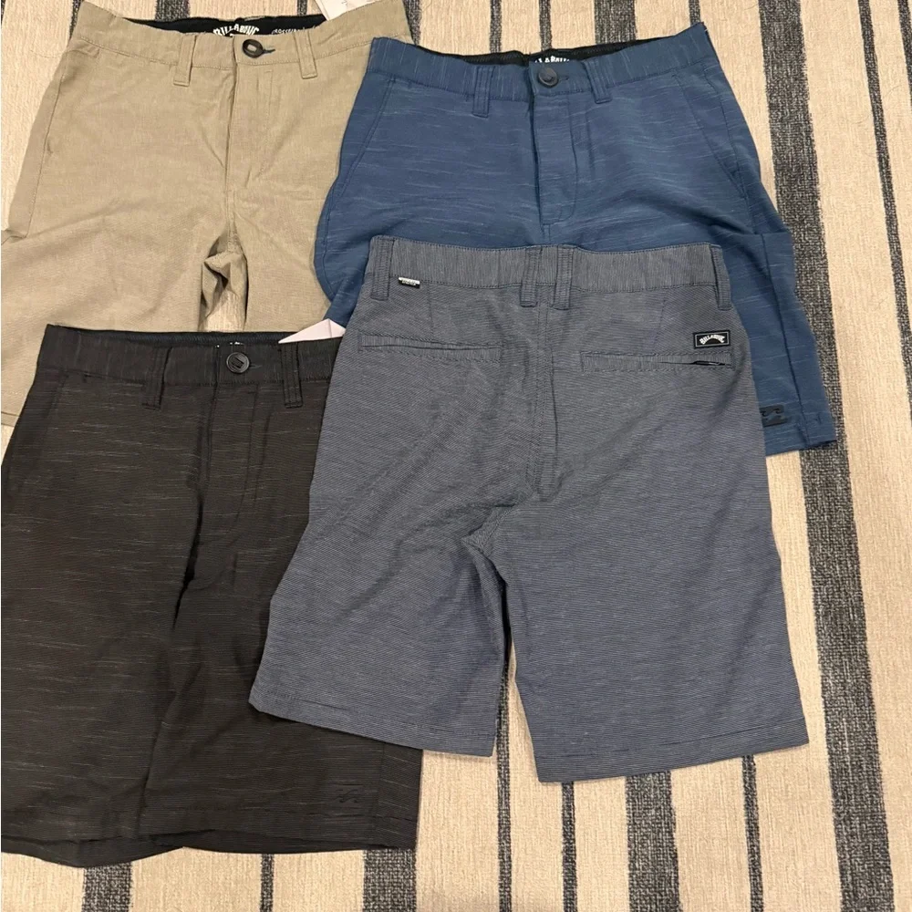 Billabong Men's Flat Front Shorts (4 pairs) Size 24 - Picture 4 of 4